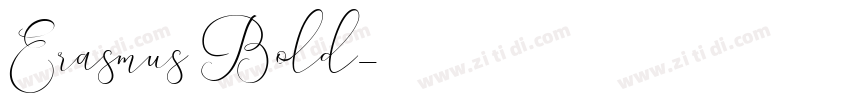 Erasmus Bold字体转换